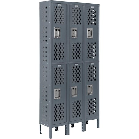 Global Industrial 36 in W, 15 D, 78 in H, Dark Gray 493150GY